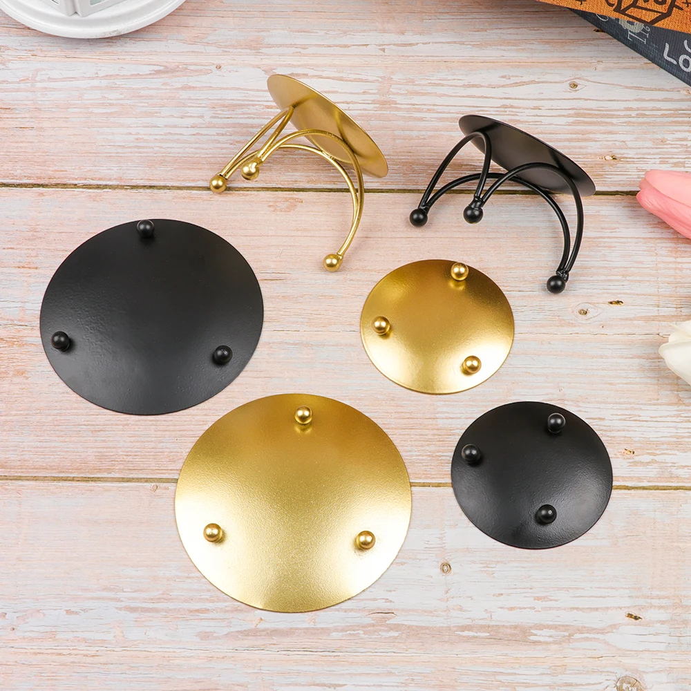 Металлическая пластина в скандинавском стиле железные черные Позолоченные