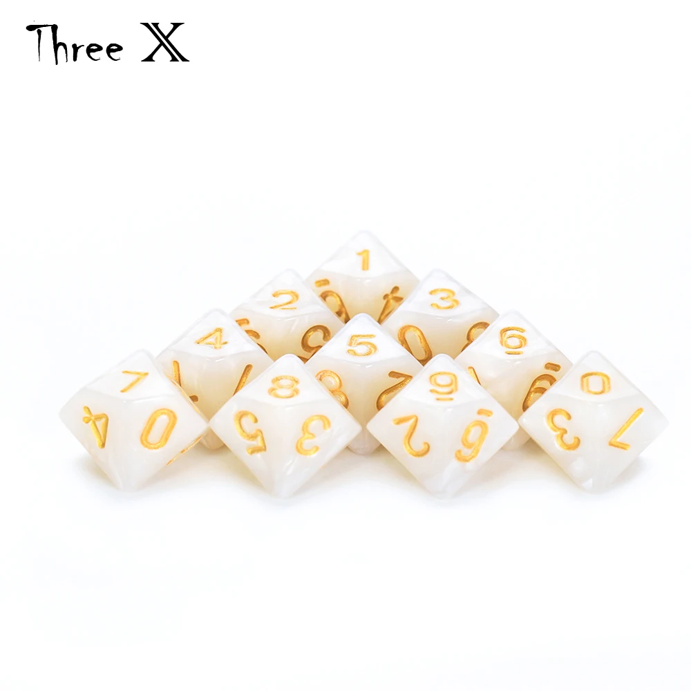 Набор D10 DICE 10 d10 идеально подходит для игр математический кубик сторонняя