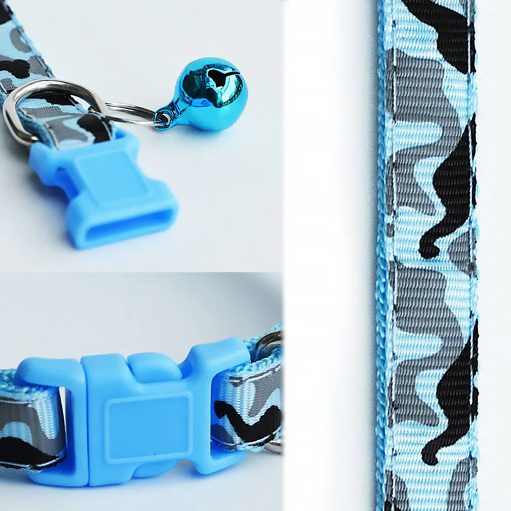

Necklace Camouflage Anti-Lost Bell Dog Cat Collars With Bell Adjustable Buckle Collar Cat Pet Supplies Accessories For Small Dog
