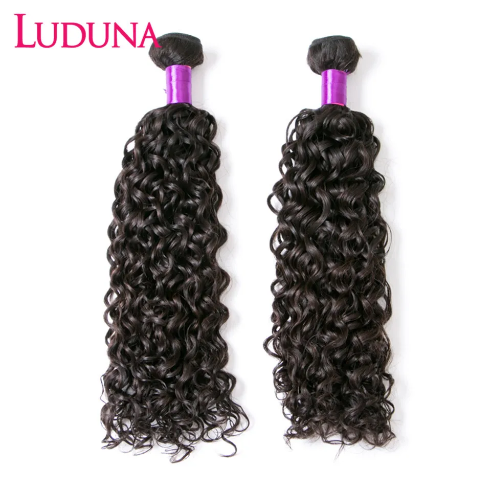 Luduna волнистые пряди ках малазийские волос человеческие волосы для наращивания