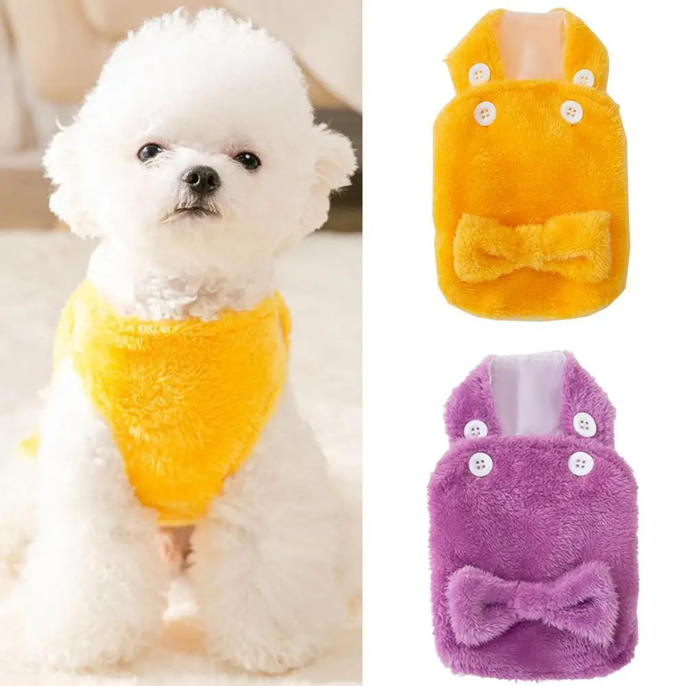 

Casual Lovely Dog Two-legged Knitted Clothing Sleeveless Pet Vest Clothes Close-fitting for Daily Wear