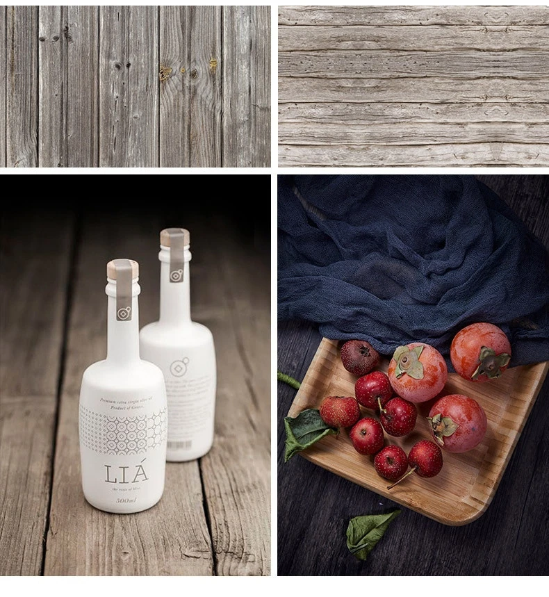 

Photo Studio 58X86cm PVC Photography Wood Printing Texture Background Backdrops For Food Furit Flower