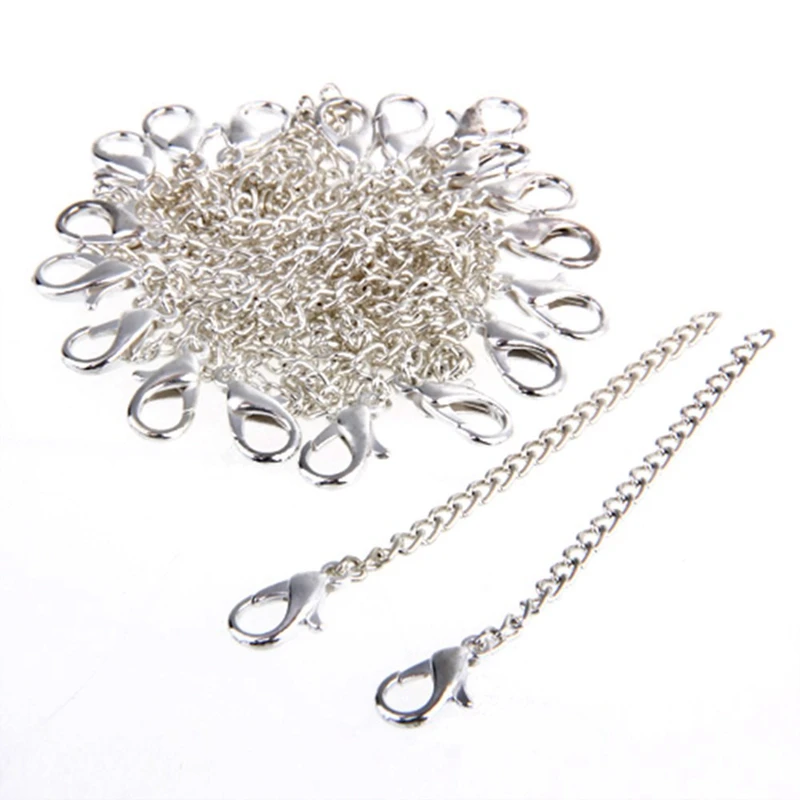 

20 X Silver Plated Necklace Chain Extenders Findings HOT