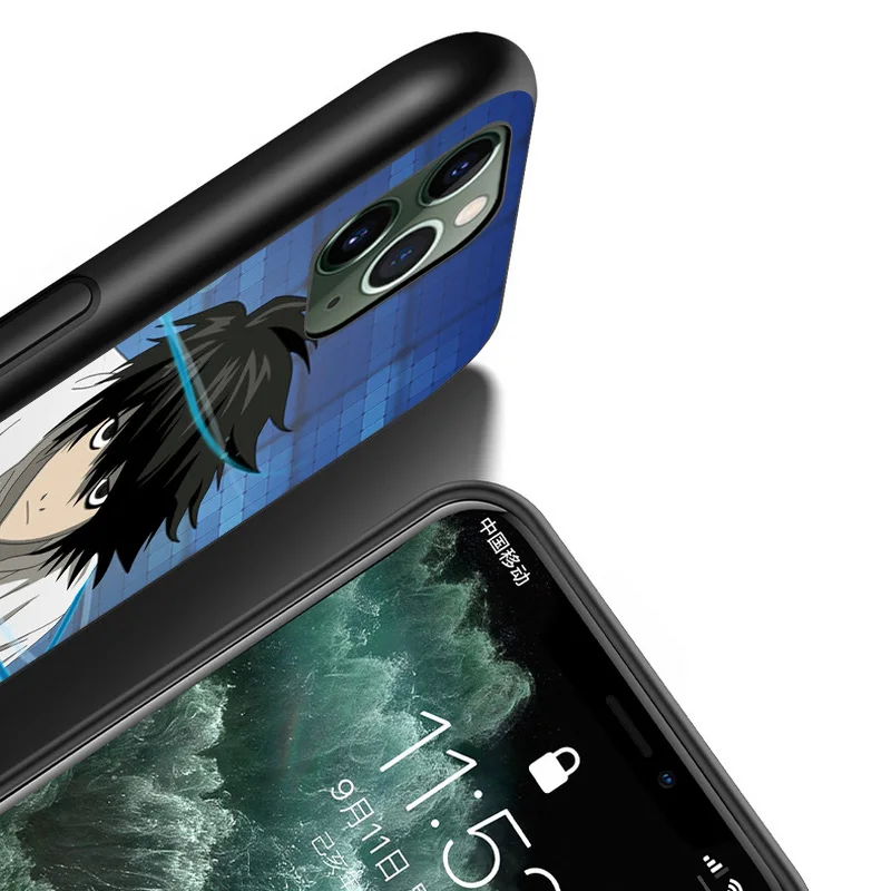 

Anime Death Note L For Apple iPhone 12 Mini 11 XS Pro Max XR X 8 7 6 6S Plus 5 5S SE 2020 Black Phone Case