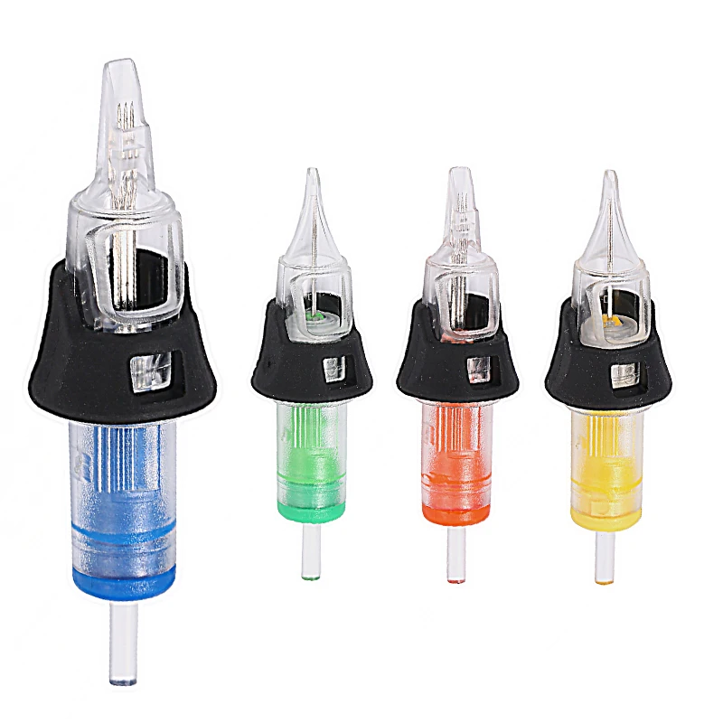 

Mummy 16pcs Large Universal Shader Tattoo Needle Clear Color E.O Gas Sterilization Medical Grade Material Safety M1
