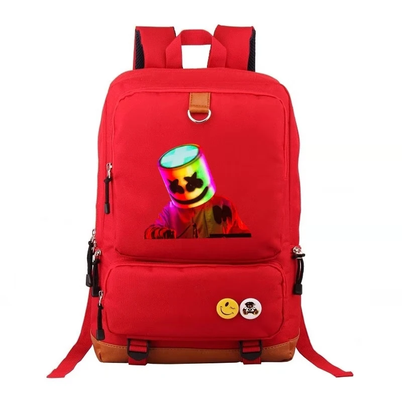 DJ Smiley Face косплей костюм реквизит рюкзак студенческий подарок стиль Зефир