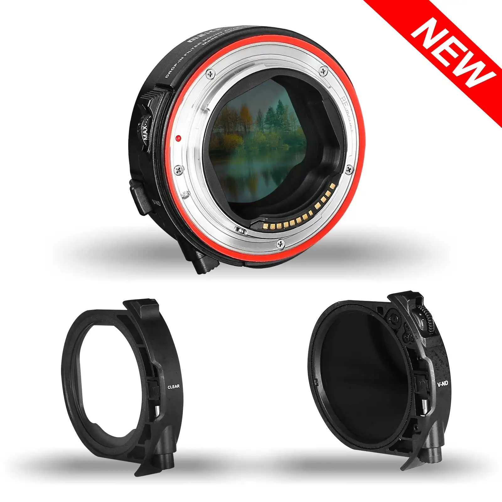 Адаптер Meike для крепления фотофильтра EF в EOSR с переменным фильтром ND быстрая