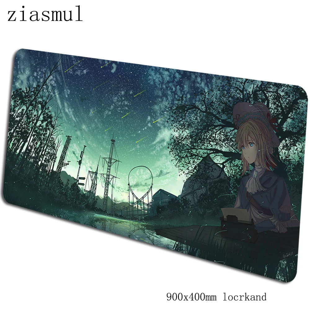 Violet evergarden коврик для мыши 90x40 см, коврики для мыши, аниме, лучший игровой коврик для мыши, геймер, толстые персонализированные коврики для мыши, клавиатура, ПК, коврик - Цвет: pattern 4