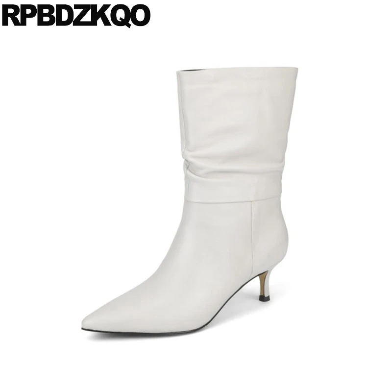 Женские ботильоны ручной работы на шпильке черные короткие ботинки из