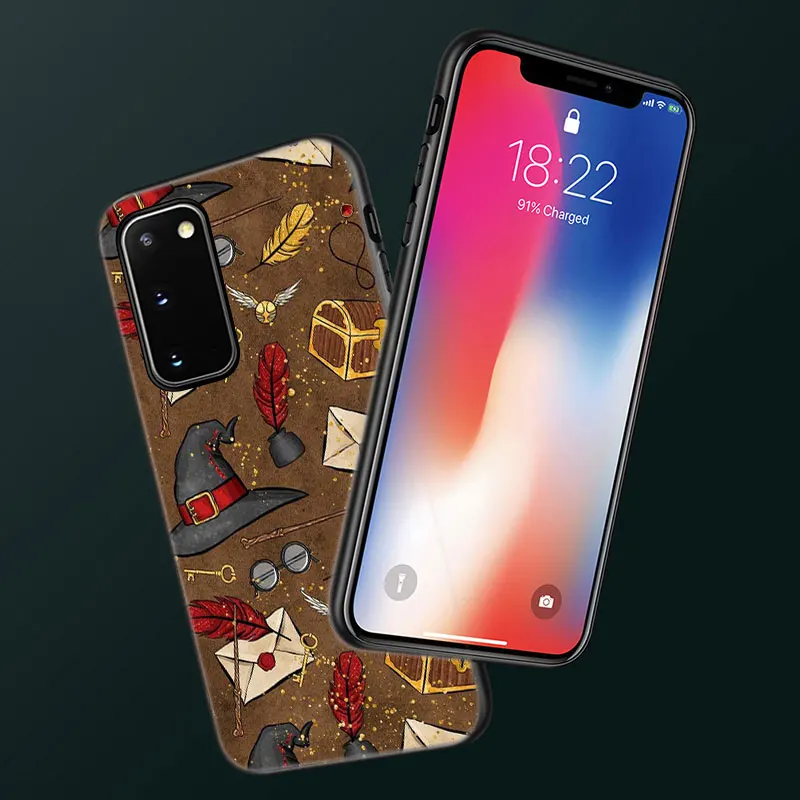 Чехол Magic-Element для телефона Samsung Galaxy S22 Pro S21 S20 Ultra FE S10 Lite S9 S8 Plus S10E 5G мягкий черный