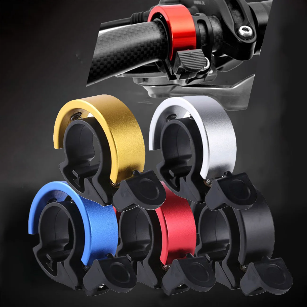 

Bicycle Bell Bikes Handlebar Aluminium Alloy Horn Safety Alarm Bicycle Outdoor Protective Cycle Accessories for Road Bike MTB