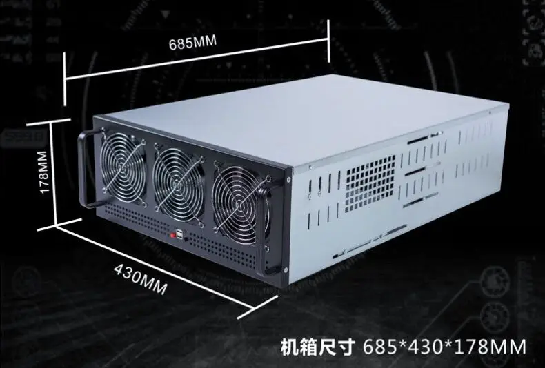 Чехол Lapsaipc для сервера 8GPU криптовалюта открытое пространство каркас майнинга