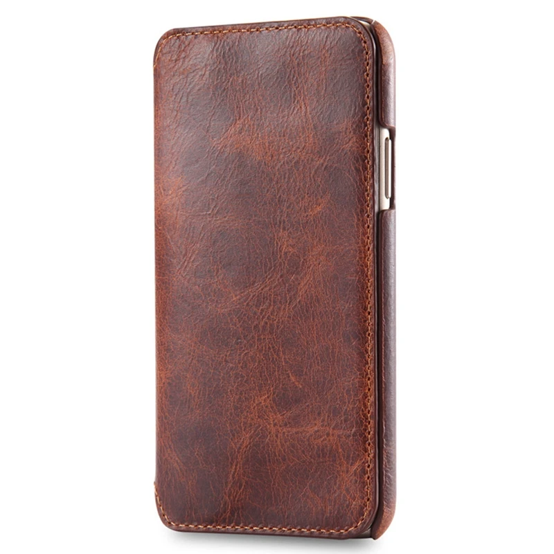 

Для Iphone X, кожаный восковой Чехол-книжка для телефона Iphone X, кожаный чехол для карт