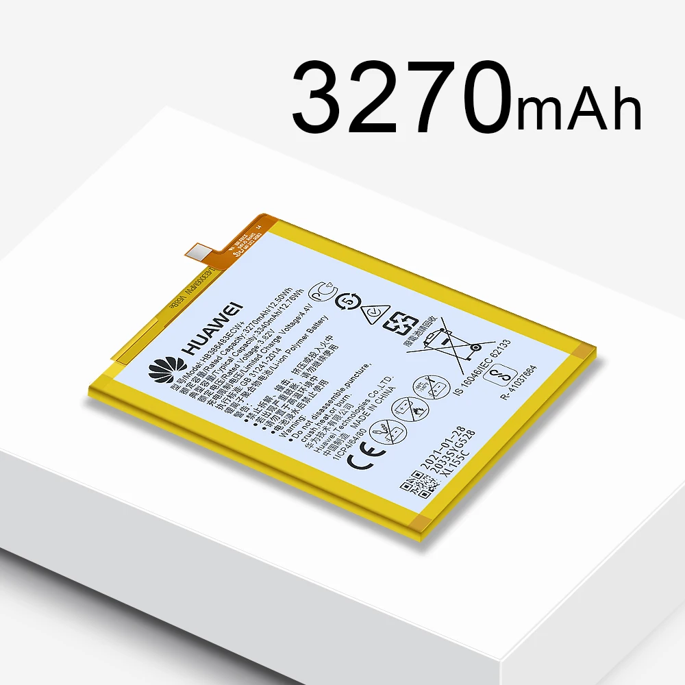 Оригинальный аккумулятор для телефона Huawei HB386483ECW + Honor 6X Maimang 5 MLA-AL00 G9 Plus 3340 мАч с
