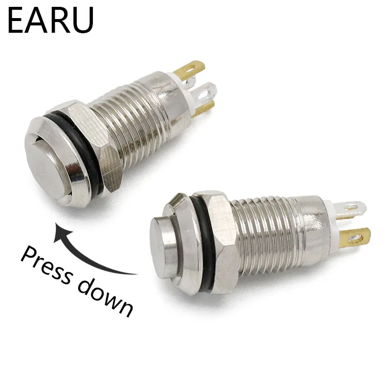 Водонепроницаемая фиксация 8 мм высококруглая металлическая кнопочная кнопка из