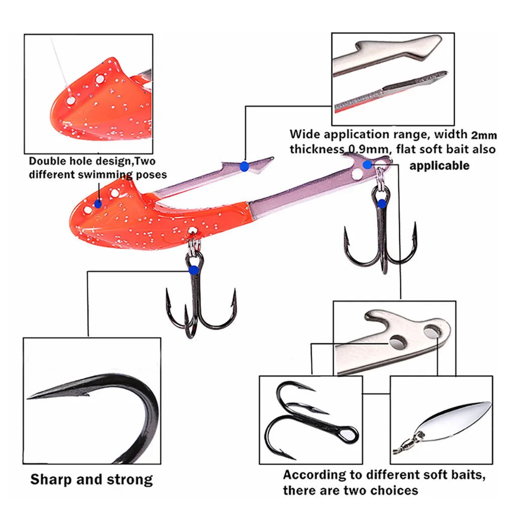2020 рыболовные приманки светящийся свинцовый крючок противоударный мягкий для из