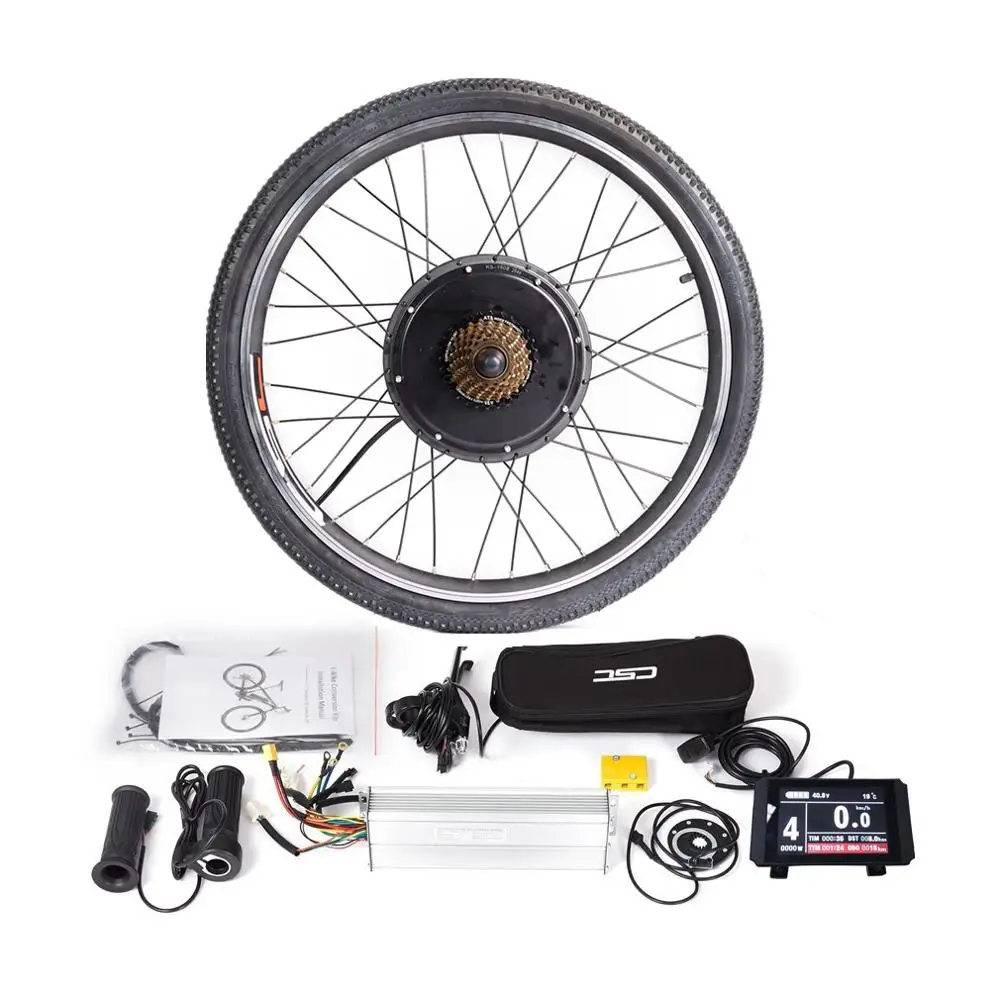 48v1500w LCD8 Конверсионный комплект для электровелосипеда 48 в 1500 Вт MTB переднее заднее колесо для 2" 24" 2" 28" 27," 29" Горный электровелосипед - Цвет: 48v1500w LCD8