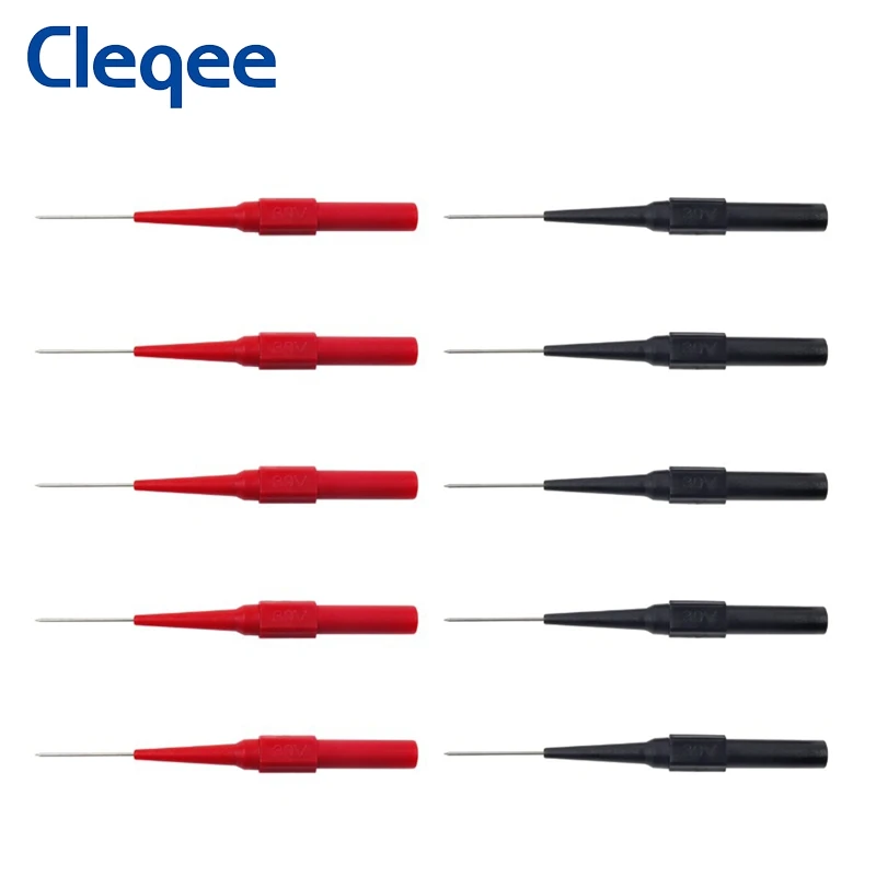 Мультиметр Cleqee P5007 щупы для измерения изоляции и пирсинга с 4 мм гнездом 30 в 10 шт. |