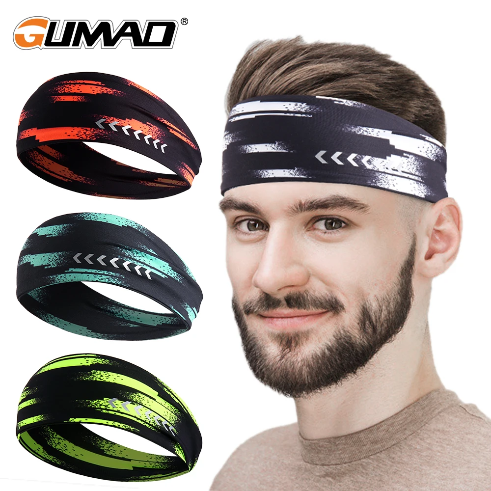 Светоотражающая повязка на голову для мужчин и женщин спортивная бега фитнеса