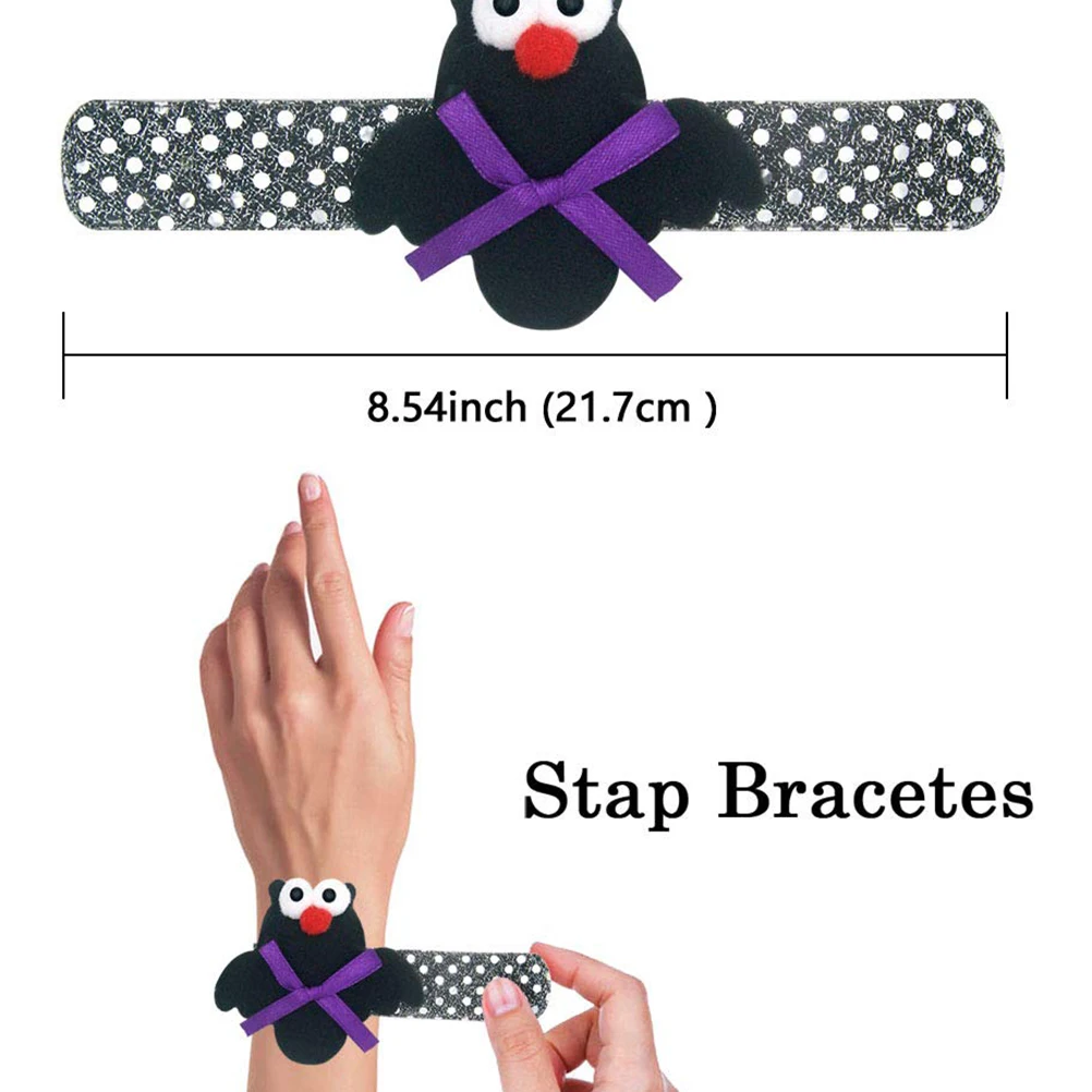 4 шт браслеты на Хэллоуин сверкающими пайетками тыквы летучей мыши СЛЭП