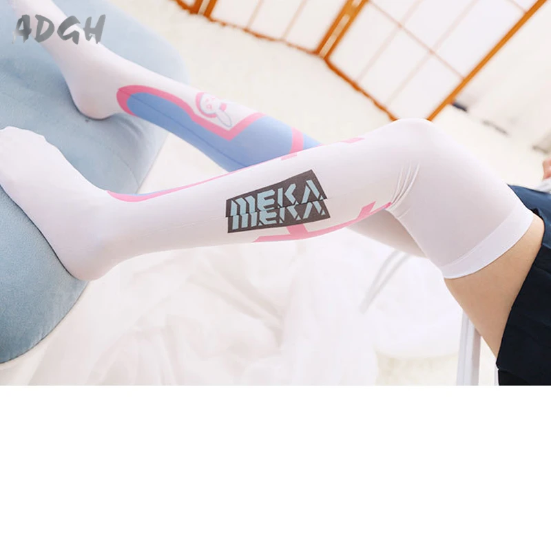 Оптовая продажа лот тонкий OW D.Va чулки для косплея Kawaii девочек удобные облегающие