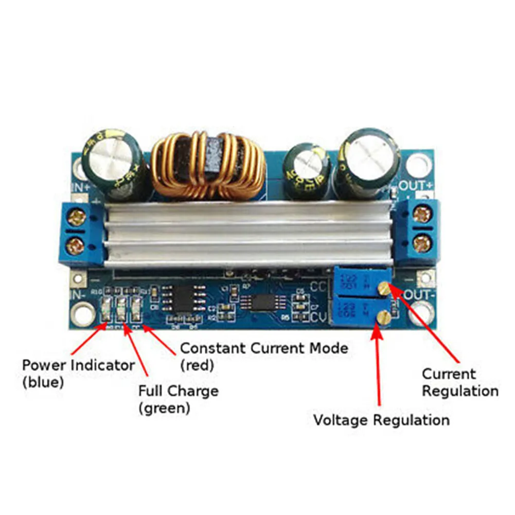 

5-30V DC Voltage Converter 60W DC Adjustable Solar Charging 4A Useful Durable