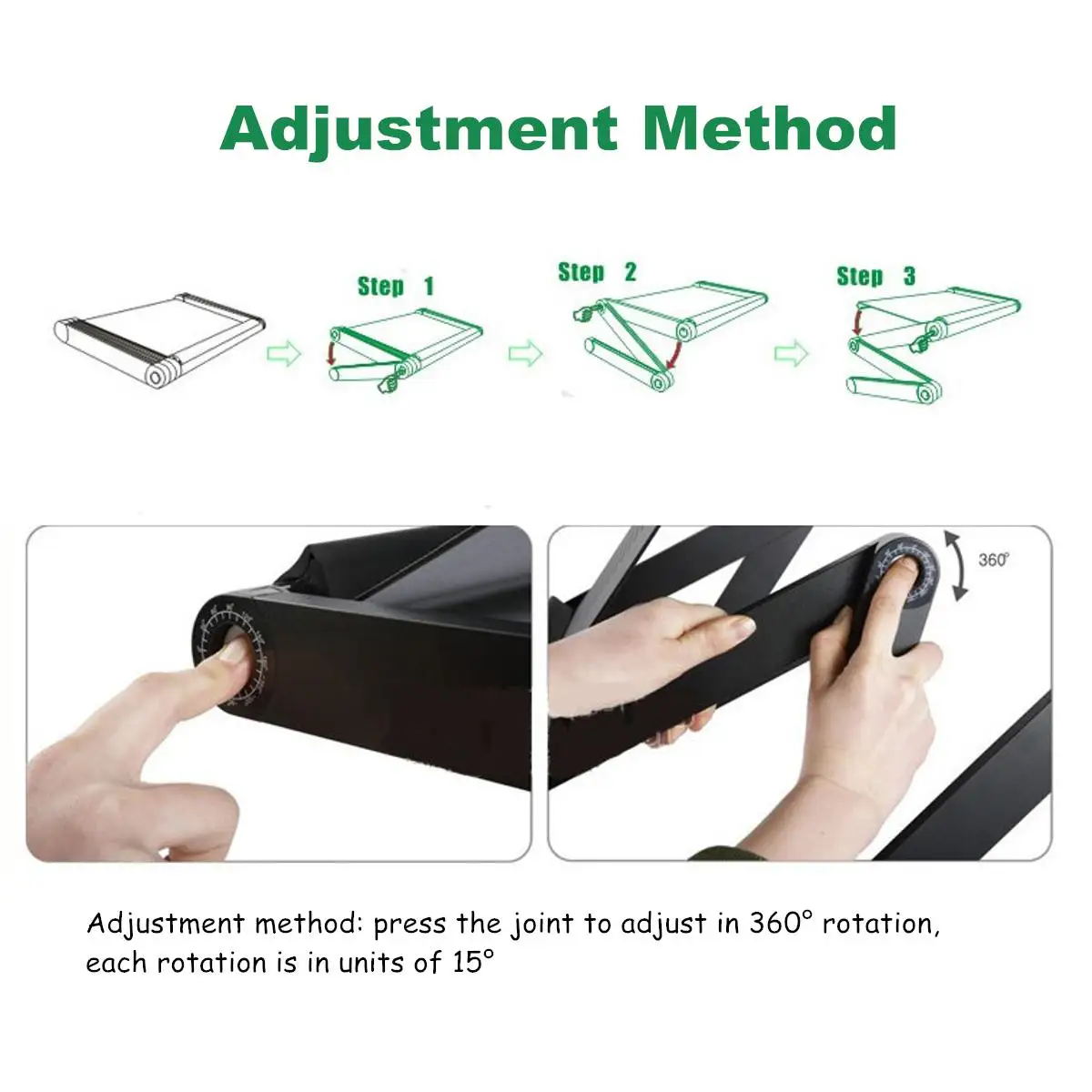 

42cm Adjustable Aluminum Laptop Desk Table Ergonomic TV Bed Lapdesk Tray PC Notebook Table Desk Stand With Cooling Fan Mouse Pad