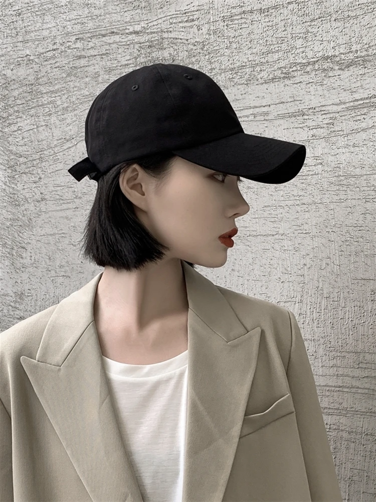 Hat female cap soft top Korean version ins autumn and winter wild letter baseball cap casual male Japanese