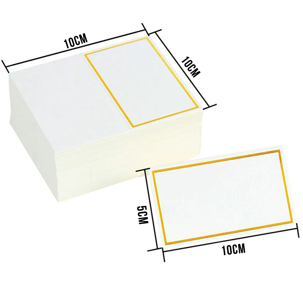 

50pcs Blank Name Place Cards Wedding Decoration Table Decor Table Name Message Greeting Card Event Party Seating Card