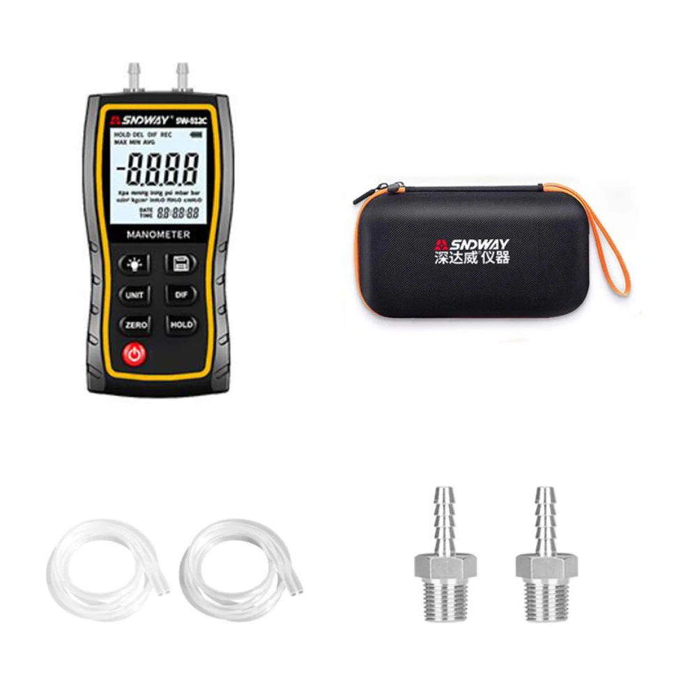 Цифровой Дифференциальный Манометр SNDWAY ручной пневматический пресс ure