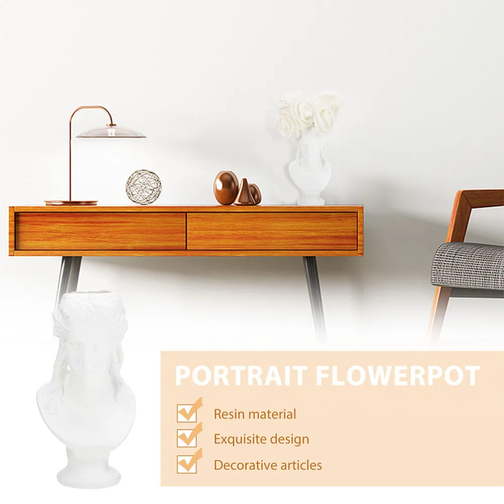 

Greek Statue Planter Creative Plant Pot Pretty Succulent Planter for Decor