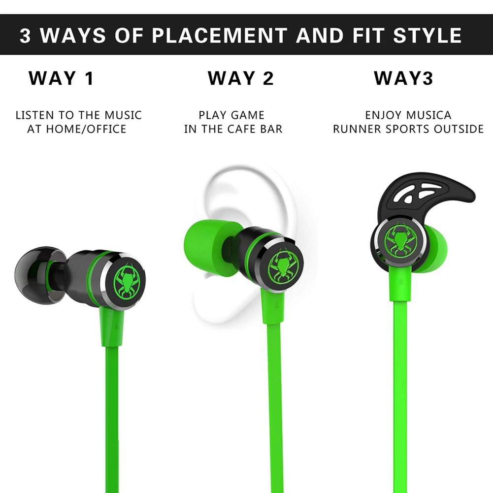 G20 бас молотковая головка Игровые наушники-вкладыши стерео проводные магнитные