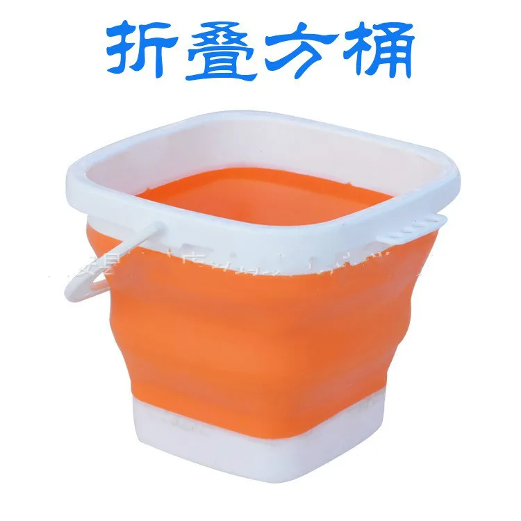 Складное ведро портативное складное для мойки автомобилей рыболовное художественная ручка приманка