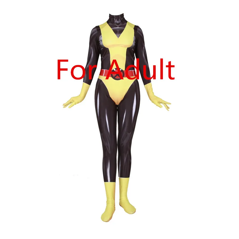 Kitty Pryde Adult Костюм Икс-мен для косплея, серый, джинсовый, Китти, прайд, Psylocke, костюм супергероев, Zentai, боди, костюм, Комбинезоны для женщин, детей на Хэллоуин - Цвет: Kitty Pryde Adult