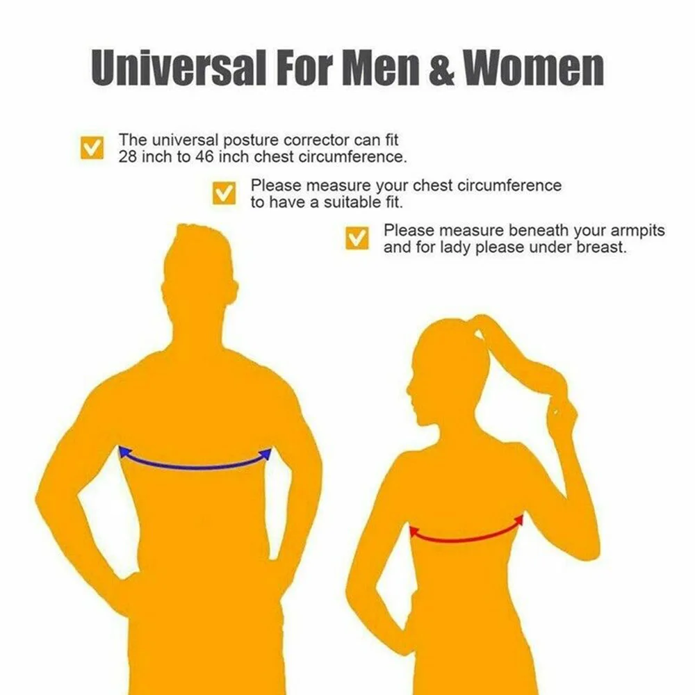 Body Shaper Corsets Back Posture Corrector For Men And Women-Powerful Velcro Adjustable Clavicle Back Support-Relieve Neck