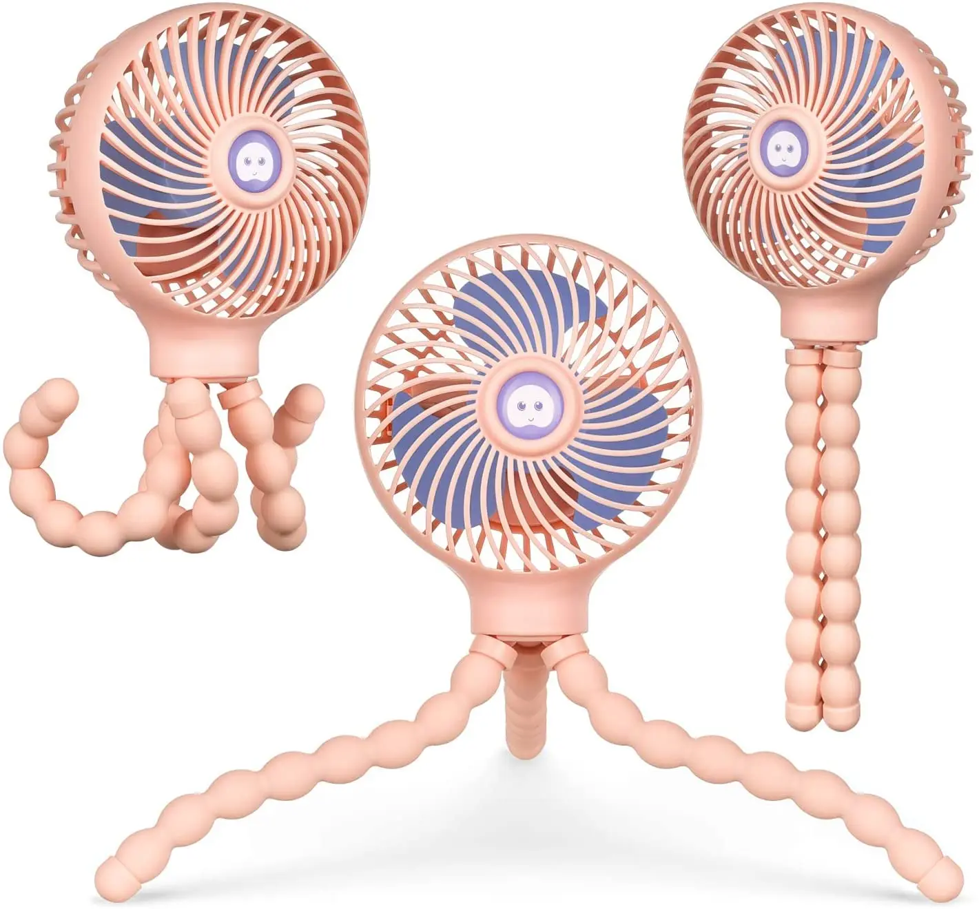 

Stroller Fan Hand Held Rechargeable USB Bladeless Small Folding Fans Mini Ventilator Silent Table Outdoor for Xiaomi Cooler