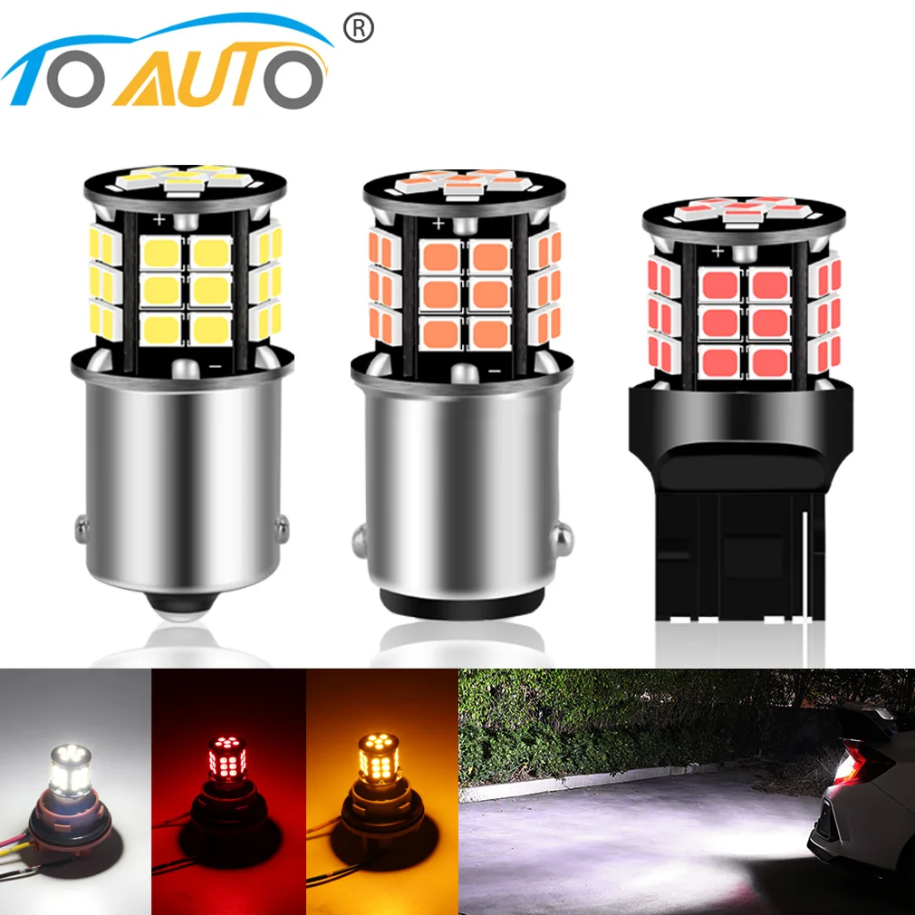 

1pcs 1156 BA15S P21W BAU15S PY21W Led Bulb 1157 BA15D BAY15D P21/5W T20 7440 W21W 7443 W21/5W 2835 Chips Car Turn Signal Lamp