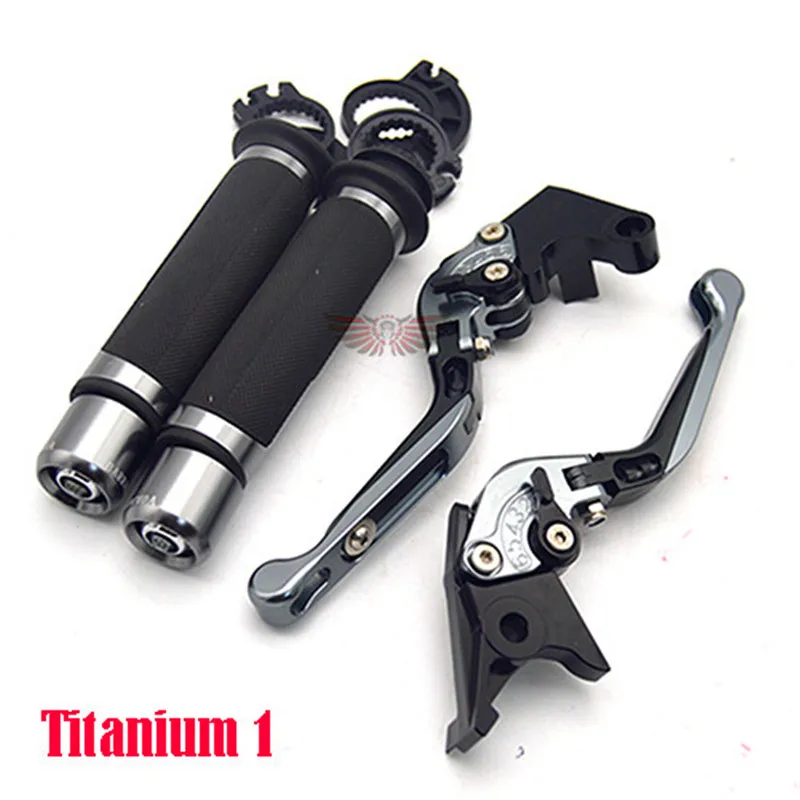 Titanium 1 Для Kawasaki ZR-7/S ZR7 ZR7S 1999-2003 2000 2001 2002 мотоцикл Регулируемый складной сцепные рычаги Руль ручками - Цвет: Titanium 1