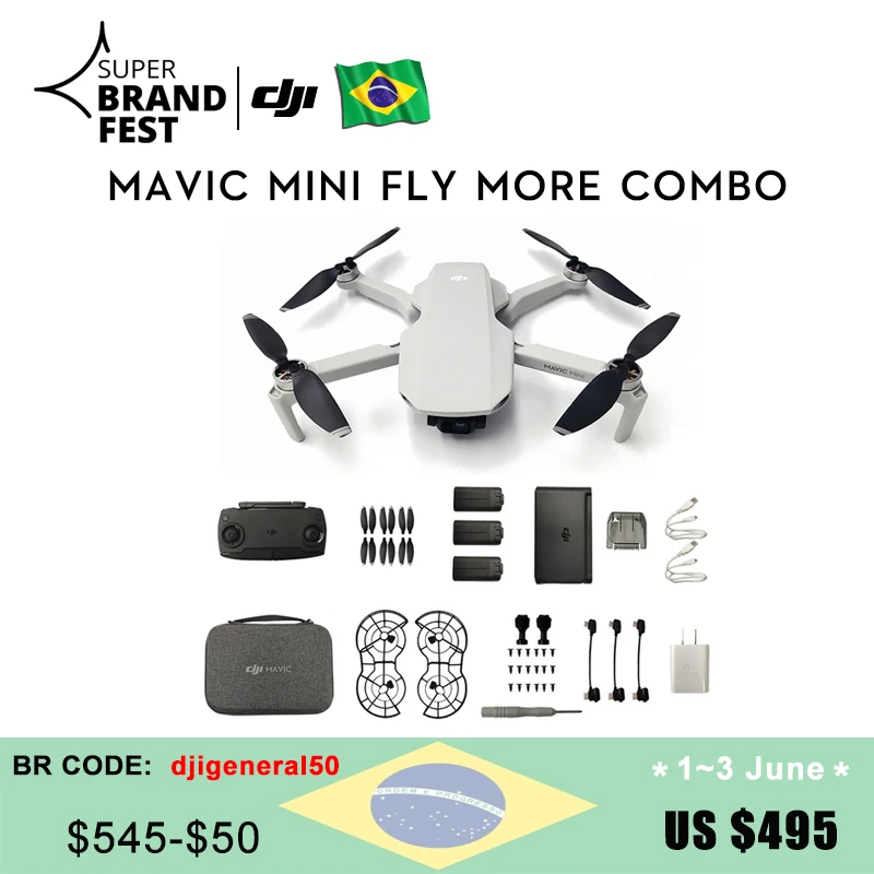 Оригинальный Совершенно новый мини Дрон в наличии DJI Mavic с камерой 2 7 k время