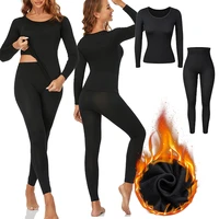 thermal underwear set for woman winter clothing warm suit long sleeve top bottom warm pants leggings thermo underwear long johns