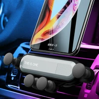 car phone holder gravity stand cellphone bracket in air vent clip mount support universal for xiaomi iphone pro11 samsung huawei
