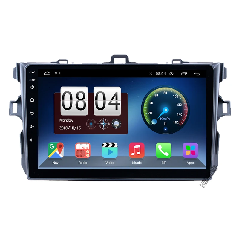 Автомагнитола Carplay для Toyota corolla 2007-2011 4 Гб ОЗУ 64 ПЗУ DSP IPS Android 10 DVD GPS радио экран
