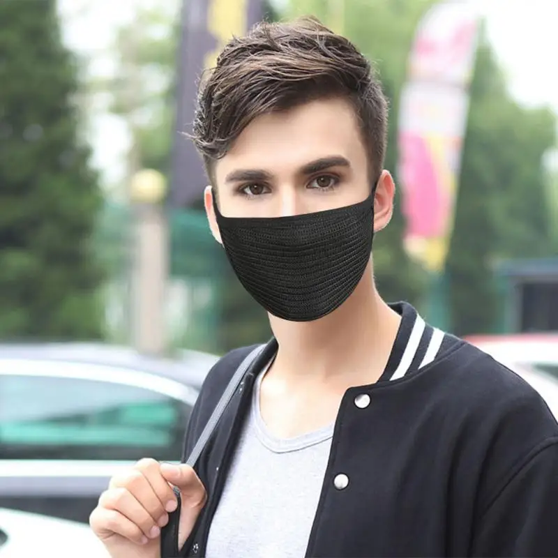 Men Women Cycling Face Mask Outdoor Winter Warm Ski Anti Pollution Anti-Dust Windproof Mouth Black Breathable | Спорт и развлечения