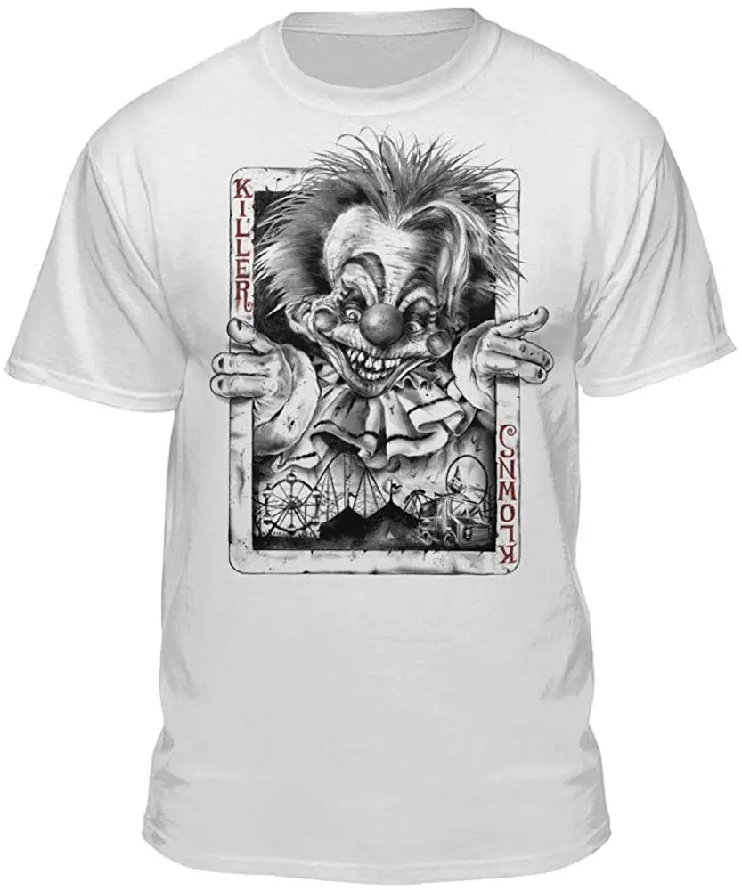 Killer Klowns из космоса Joker Face белая приталенная футболка унисекс Мужская Женская 20th