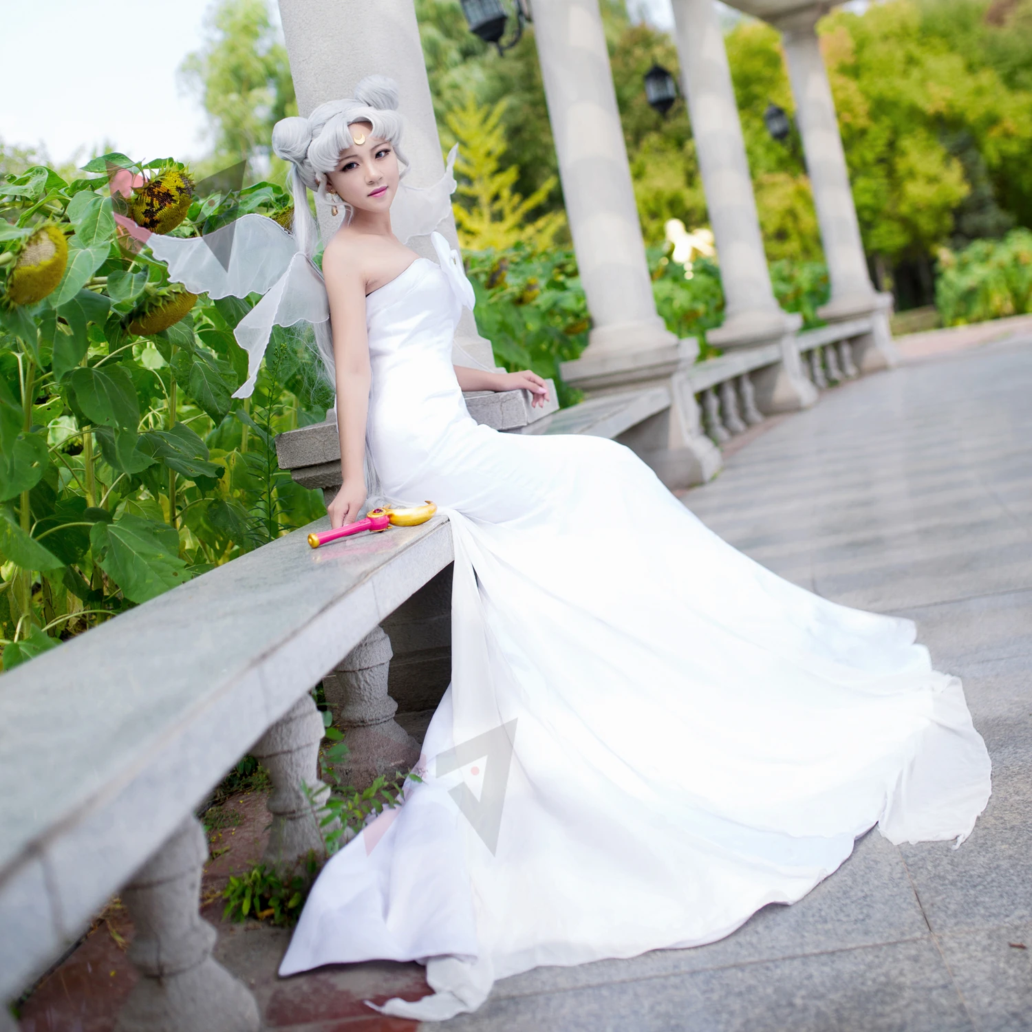 Новый костюм для косплея Сейлор Усаги белый свадебный изготовленный на заказ