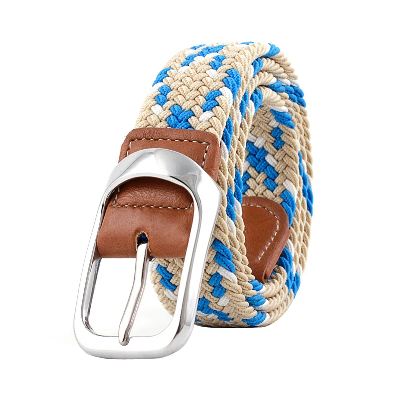 Multicolor Unisex belt High Quality Canvas Pin Buckle Men belt Casual Weaving Canvas Women belt Outdoor Sports Training belt