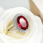 Модное кольцо с овальным камнем, роскошное кольцо для отдыха вечерние НКИ, обручальное кольцо для девушки, ювелирные изделия для коктейлей, аксессуары, подарок на день Святого Валентина