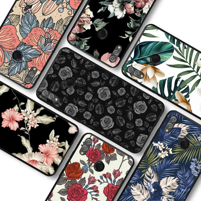 

Retro Colorful Flower Phone Case For Huawei honor 10Lite 10i 20 8x 10 Funda for Honor 9lite 9xpro