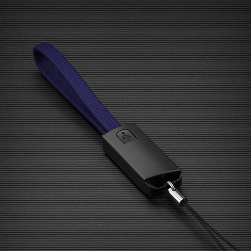 Blue for TYPE C Портативный брелок USB кабель для iPhone Micro type C 8pin зарядный кабель синхронизации данных Быстрая зарядка для Android Xiaomi samsung S9 S8 - Цвет: Blue for TYPE C