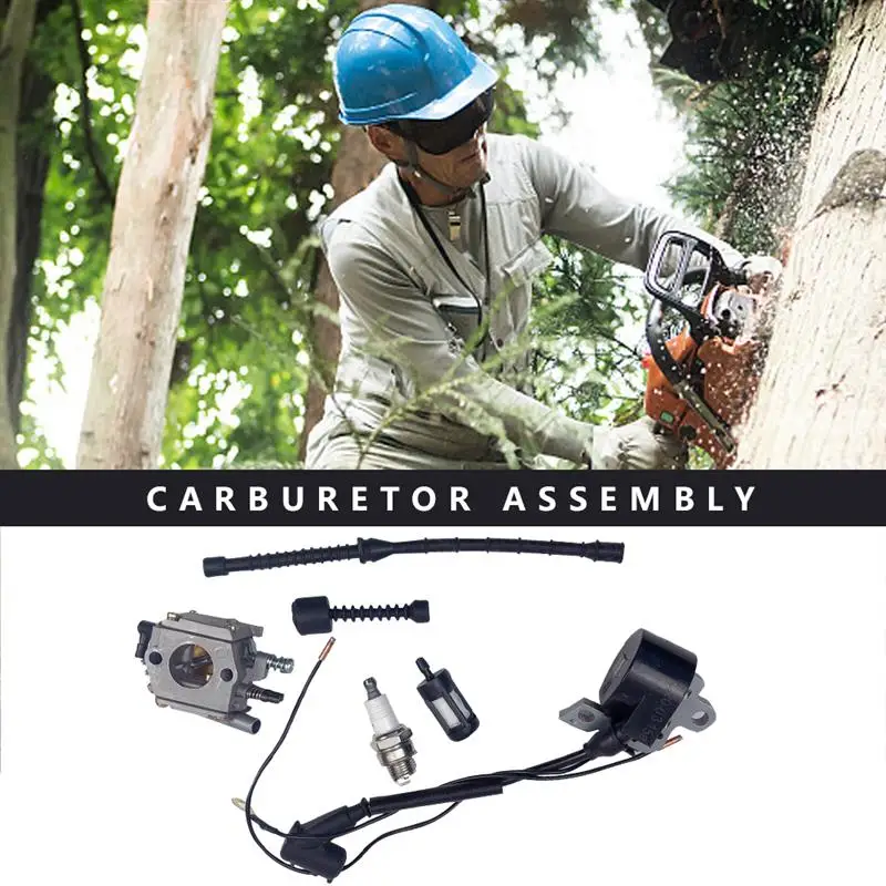 

Carburetor Ignition Coil for stihl Chain Saw 038 MS380 MS381 Air Fuel Oil Filter N58A 1 order